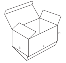 коробка с логотипом конструкция 0210