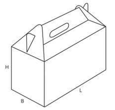 коробка з логотипом конструкція 0217