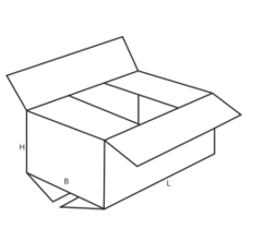 коробка с логотипом конструкция 0201