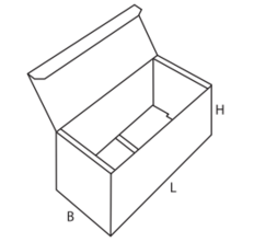коробка пенал с логотипом Конструкция 0470